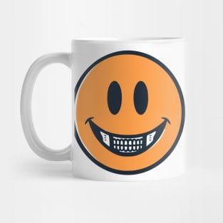 Skull and Smile emoticon Mug